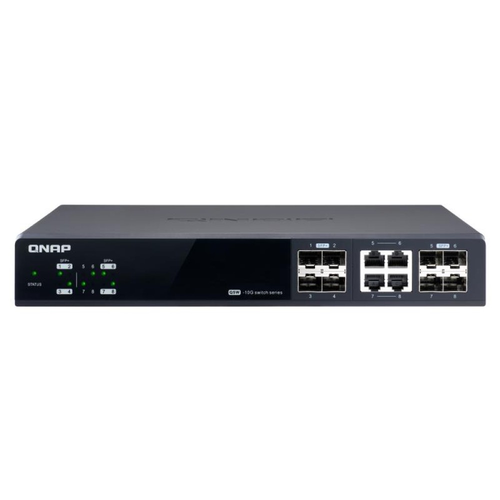 Switch|QNAP|QSW-M804-4C|Type L2|8x10Base-T / 100Base-TX / 1000Base-T|4x10/100/1000BASE-T/SFP combo|4|QSW-M804-4C