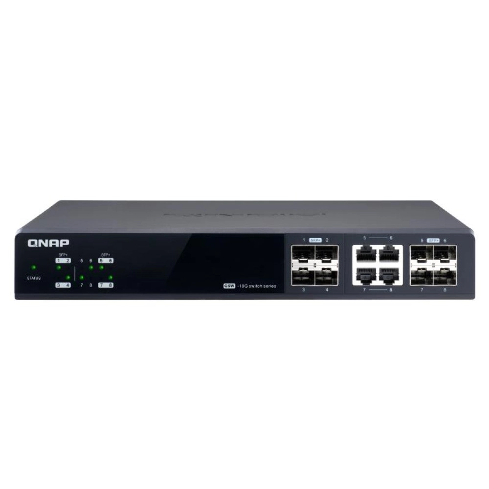 Switch|QNAP|QSW-M804-4C|Type L2|8x10Base-T / 100Base-TX / 1000Base-T|4x10/100/1000BASE-T/SFP combo|4|QSW-M804-4C