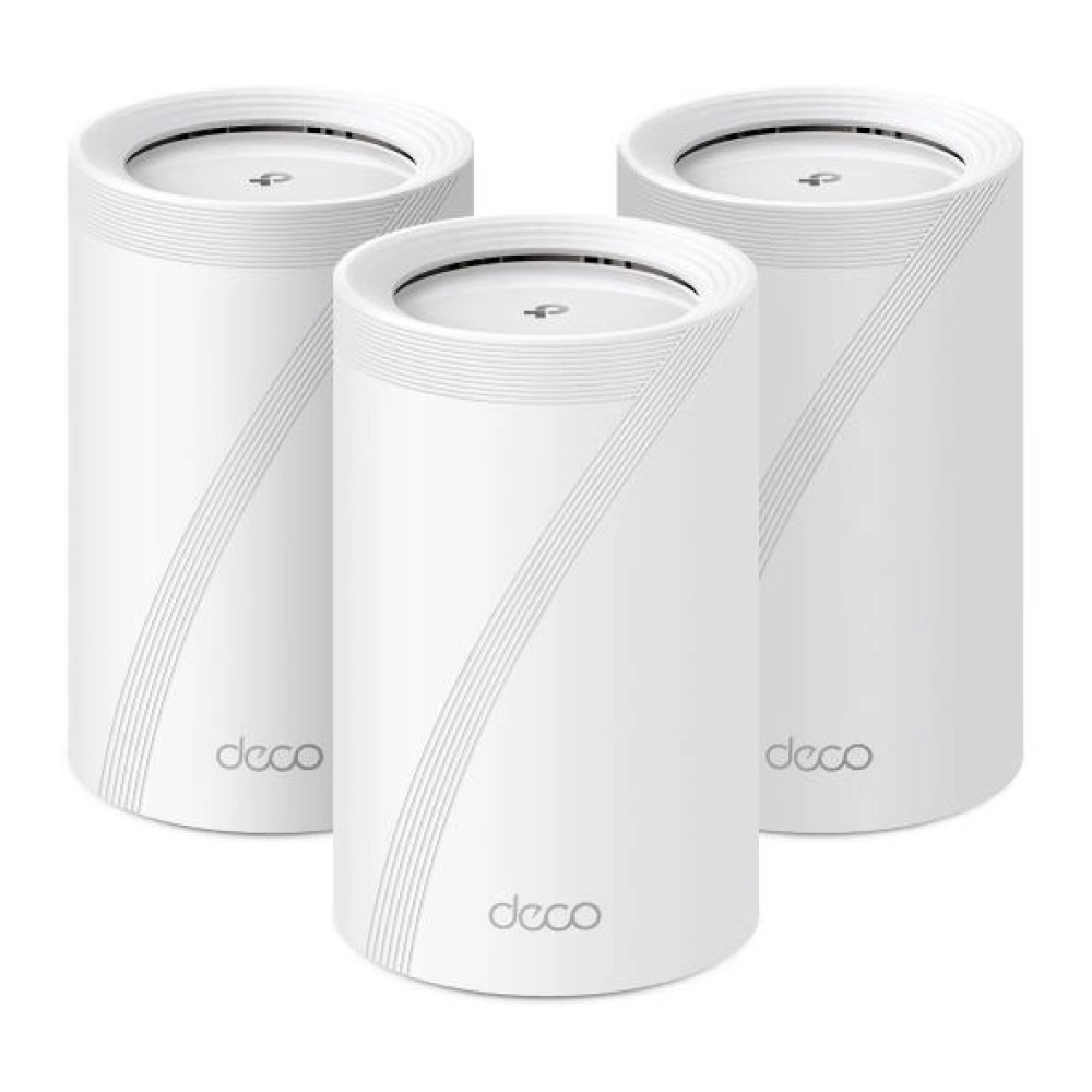 Wireless Router|TP-LINK|Wireless Access Point / Router|3-pack|9300 Mbps|Mesh|Wi-Fi 7|USB 3.0|4x2.5GbE|LAN \ WAN ports 4|Number of antennas 4|DECOBE65(3-PACK)