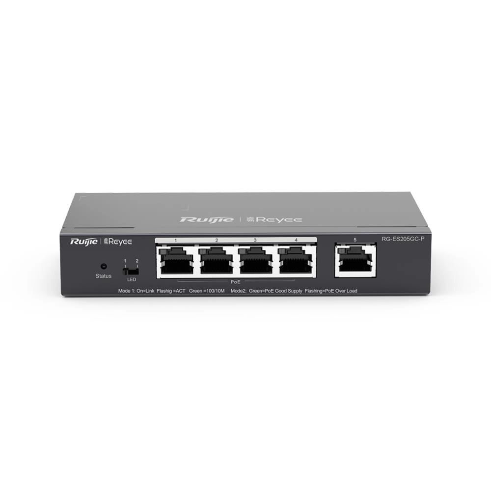 Switch|RUIJIE|Type L2|PoE+ ports 4|RG-ES205GC-P