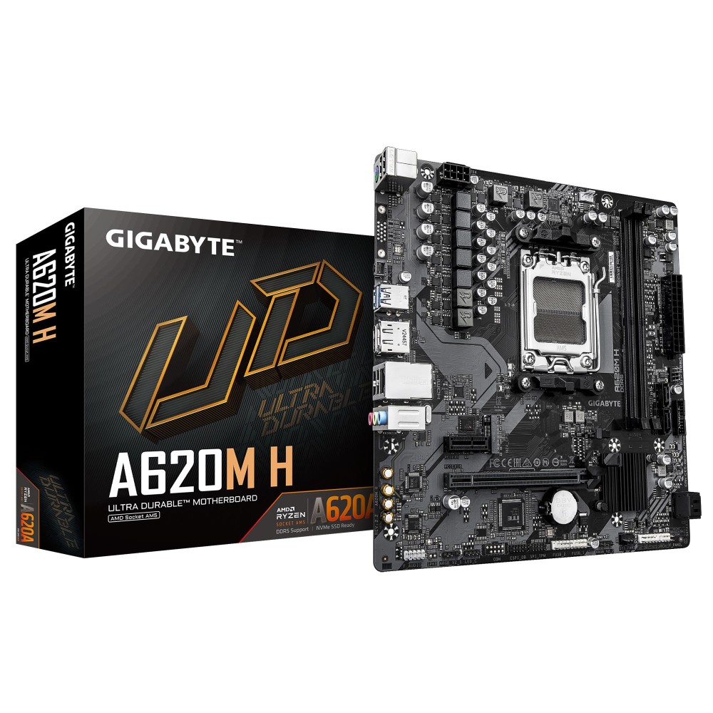 Mainboard|GIGABYTE|AMD A620A|SAM5|Micro-ATX|Memory DDR5|Memory slots 2|A620MH2.2