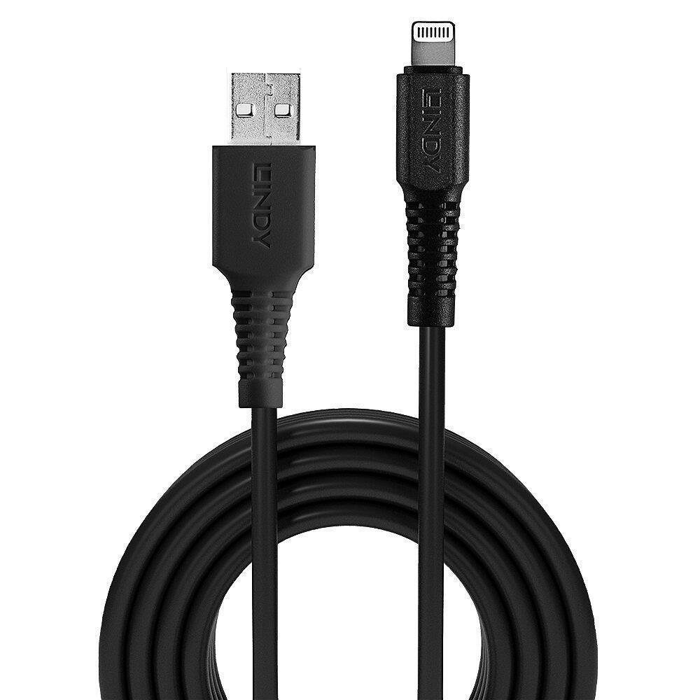 CABLE USB-A TO LIGHTNING 3M/BLACK 31322 LINDY