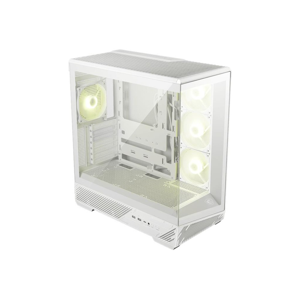 Case|MSI|ATX/micro ATX/Mini-ITX|White/Transparent|Midi Tower|MAG PANO 130R PZ WHITE|MAGPANO130RPZWHITE