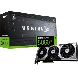 Graphics Card|MSI|NVIDIA GeForce RTX 5060 Ti|16 GB|GDDR7|128 bit|PCIE 5.0 16x|Triple slot Fansink|1xHDMI|3xDisplayPort|RTX5060TI16GVEN3XOC