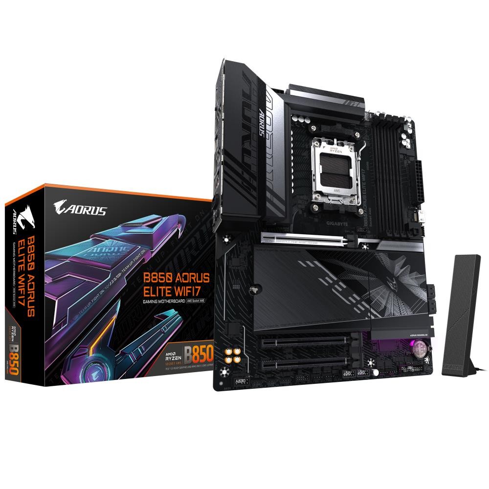 Mainboard|GIGABYTE|AMD B850|SAM5|ATX|Memory DDR5|Memory slots 4|2xPCI-Express 3.0 16x|1xPCI-Express 5.0 16x|3xM.2|1xDisplayPort|4xUSB 2.0|7xUSB 3.2|1xUSB-C|1xOptical S/PDIF|1xRJ45|2xAudio port|B850AELITEWF71.1