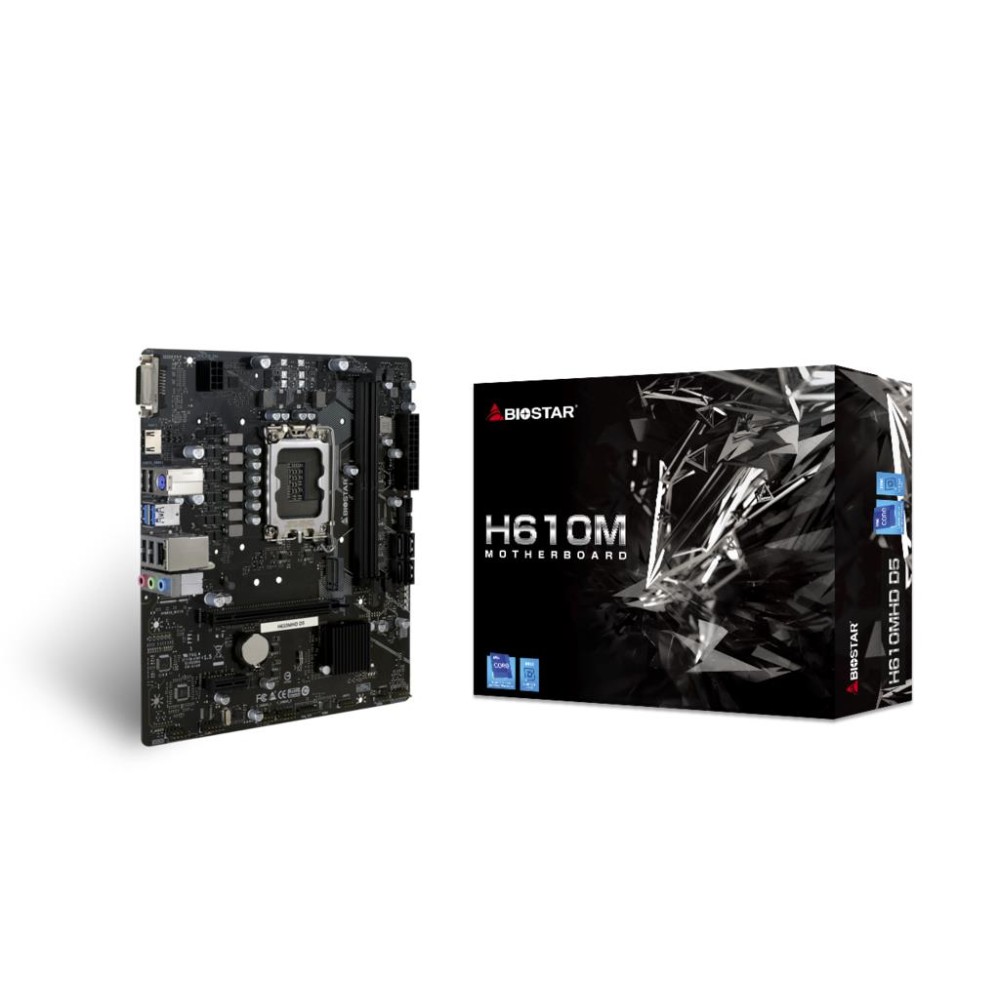 Mainboard|BIOSTAR|Intel H610|LGA1700|Micro-ATX|Memory DDR5|Memory slots 2|H610MHDD5