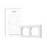 SMART SWITCH FRAME H2 (2-GANG)/WHITE FE-X01D-W AQARA