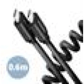 CABLE USB-C TO USB-C 0.6M 60W/TWISTER BLK BUCM-CM10TB AXAGON
