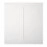 SMART CENTERBUTTON 2GANG/WHITE 45116 AJAX
