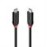 CABLE USB4 240W TYPE C 0.5M/BLACK LINE 37000 LINDY