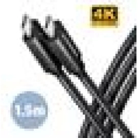 CABLE USB-C TO USB-C 1.5M 100W/BLACK BUCM32-CM15AB AXAGON