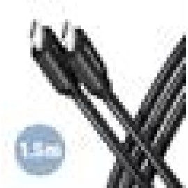 CABLE USB-C TO USB-C 1.5M 60W/BLACK BUCM3-CM15AB AXAGON