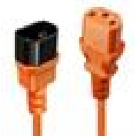 CABLE POWER IEC EXTENSION 1M/ORANGE 30474 LINDY