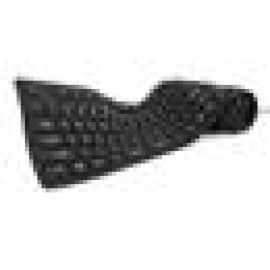 KEYBOARD FLEXIBLE USB ENG/BLACK KB-109F-B GEMBIRD