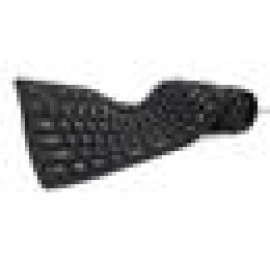 KEYBOARD FLEXIBLE USB ENG/BLACK KB-109F-B GEMBIRD