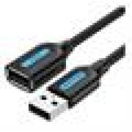 CABLE USB2.0 MALE TO FEMALE/2M BLACK CBIBH VENTION