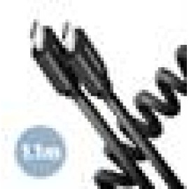 CABLE USB-C TO USB-C 1.1M 60W/TWISTER BLK BUCM-CM20TB AXAGON