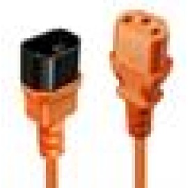 CABLE POWER IEC EXTENSION 0.5M/ORANGE 30473 LINDY