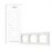 SMART SWITCH FRAME H2 (3-GANG)/WHITE FE-X02D-W AQARA