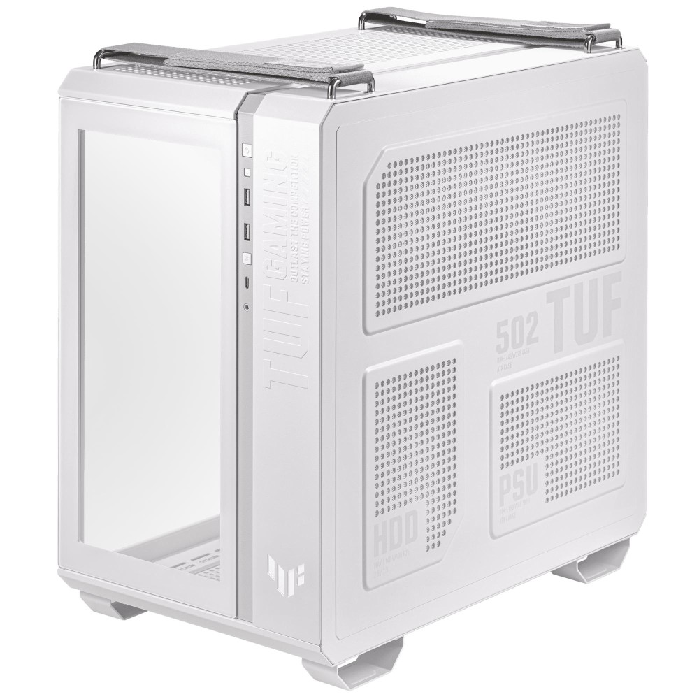 Case|ASUS|TUF Gaming GT502|MidiTower|Case product features Transparent panel|Not included|ATX|MicroATX|MiniITX|Colour White|GAMGT502PLUS/TGARGBWH