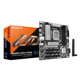 Mainboard|GIGABYTE|Intel B860 Express|LGA1851|Micro-ATX|Memory DDR5|Memory slots 4|4xPCI-Express 4.0 16x|1xPCI-Express 5.0 16x|2xM.2|1xHDMI|2xDisplayPort|1xAudio-In|1xAudio-Out|1xMicrophone|3xUSB 2.0|1xUSB-C|1xPS/2|1xRJ45|B860MDS3HWIFI6E1.0