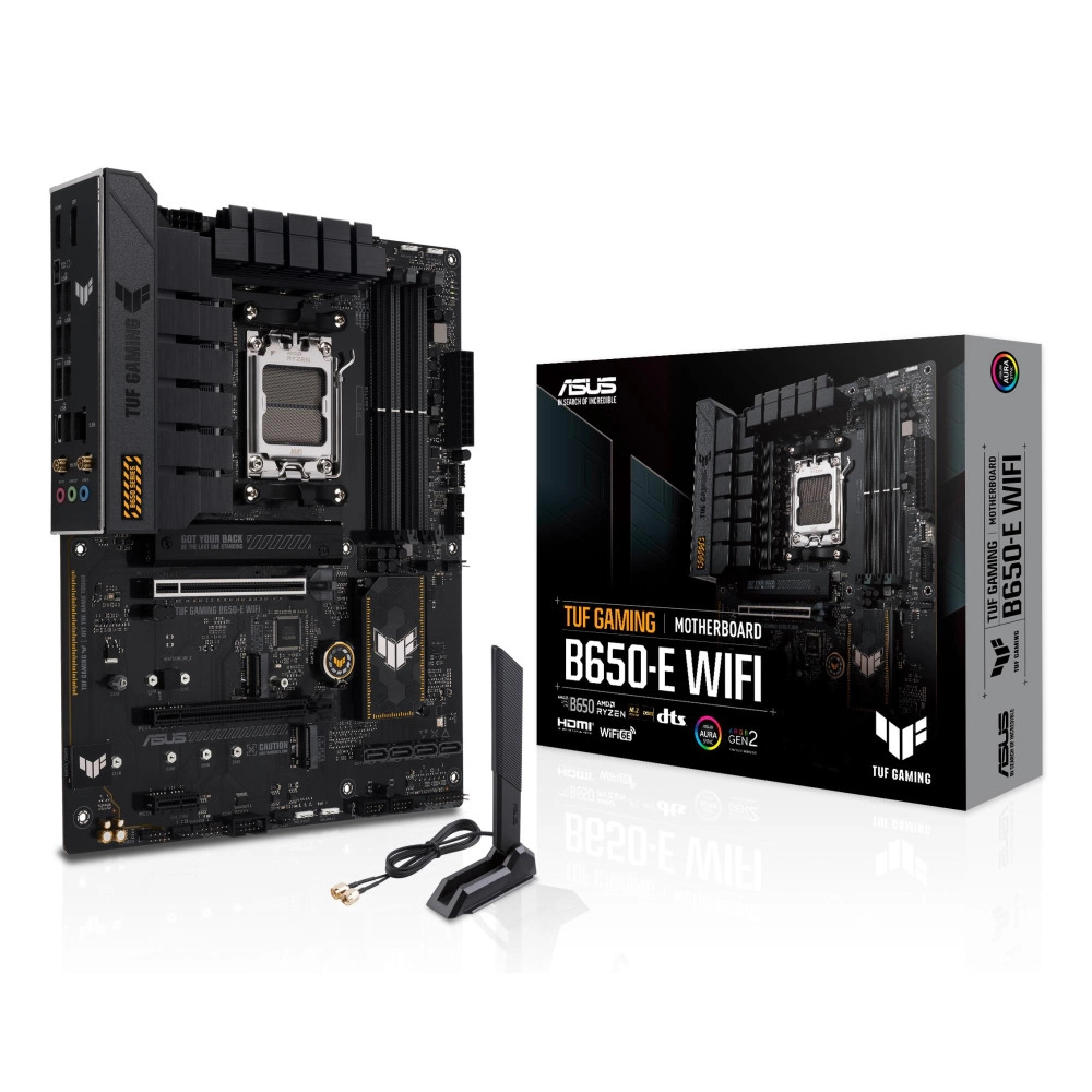 Mainboard|ASUS|AMD B650|SAM5|ATX|Memory DDR5|Memory slots 4|1xPCI-Express 3.0 1x|2xPCI-Express 3.0 16x|1xPCI-Express 4.0 16x|3xM.2|1xHDMI|1xDisplayPort|3xUSB 2.0|4xUSB 3.2|1xUSB-C|1xRJ45|5xAudio port|TUFGAMINGB650-EWIFI