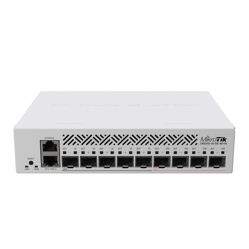 Switch|MIKROTIK|CRS310-1G-5S-4S+IN|Type L3|PoE ports 1|CRS310-1G-5S-4S+IN