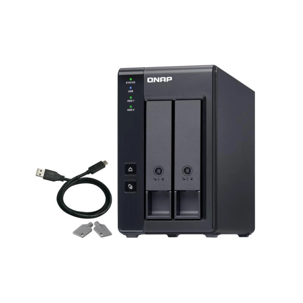 DAS ENCLOSURE 2BAY USB-C/TR-002 QNAP