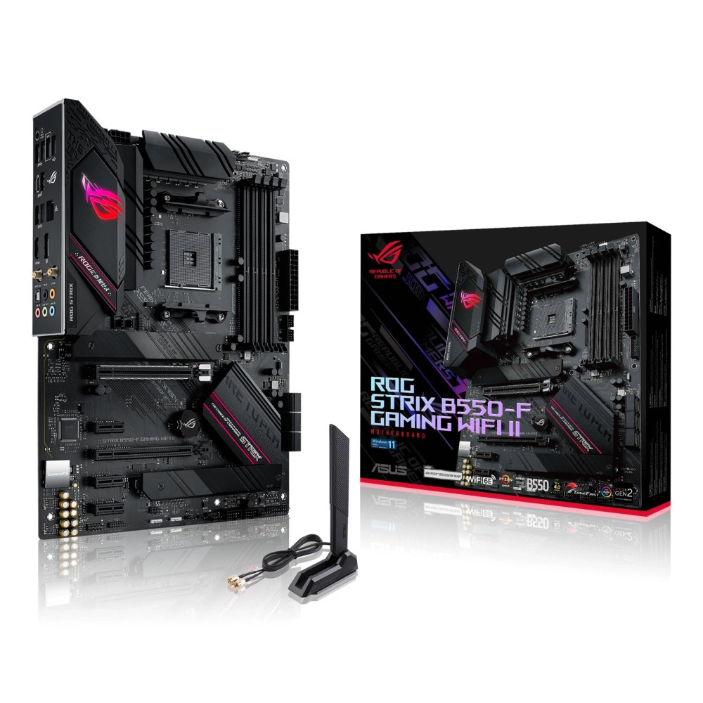 Mainboard|ASUS|AMD B550|SAM4|ATX|Memory DDR4|Memory slots 4|3xPCI-Express 3.0 1x|1xPCI-Express 3.0 4x|1xPCI-Express 4.0 16x|2xM.2|1xHDMI|1xDisplayPort|2xAudio-In|3xAudio-Out|2xUSB 2.0|5xUSB 3.2|1xUSB type C|1xOptical S/PDIF|1xRJ45|2xRF-Out|STRIXB550-