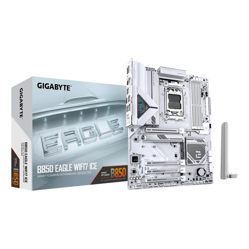 Mainboard|GIGABYTE|AMD B850|SAM5|ATX|Memory DDR5|Memory slots 4|B850EAGLEWF7ICE