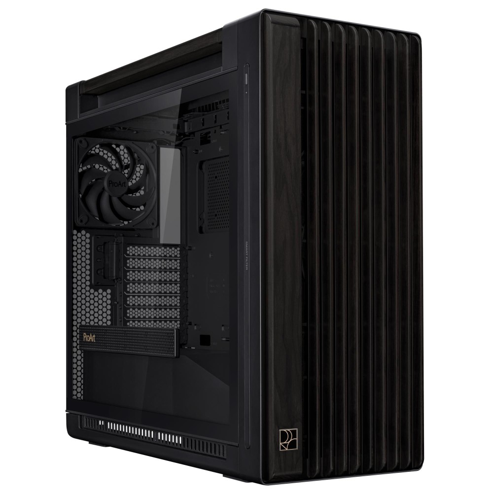 Case|ASUS|ProArt PA602 Wood Edition - Tempered Glass Panel|MidiTower|Case product features Transparent panel|ATX|EATX|MicroATX|MiniDTX|MiniITX|Colour Black|PROARTPA602WOODTGPWM