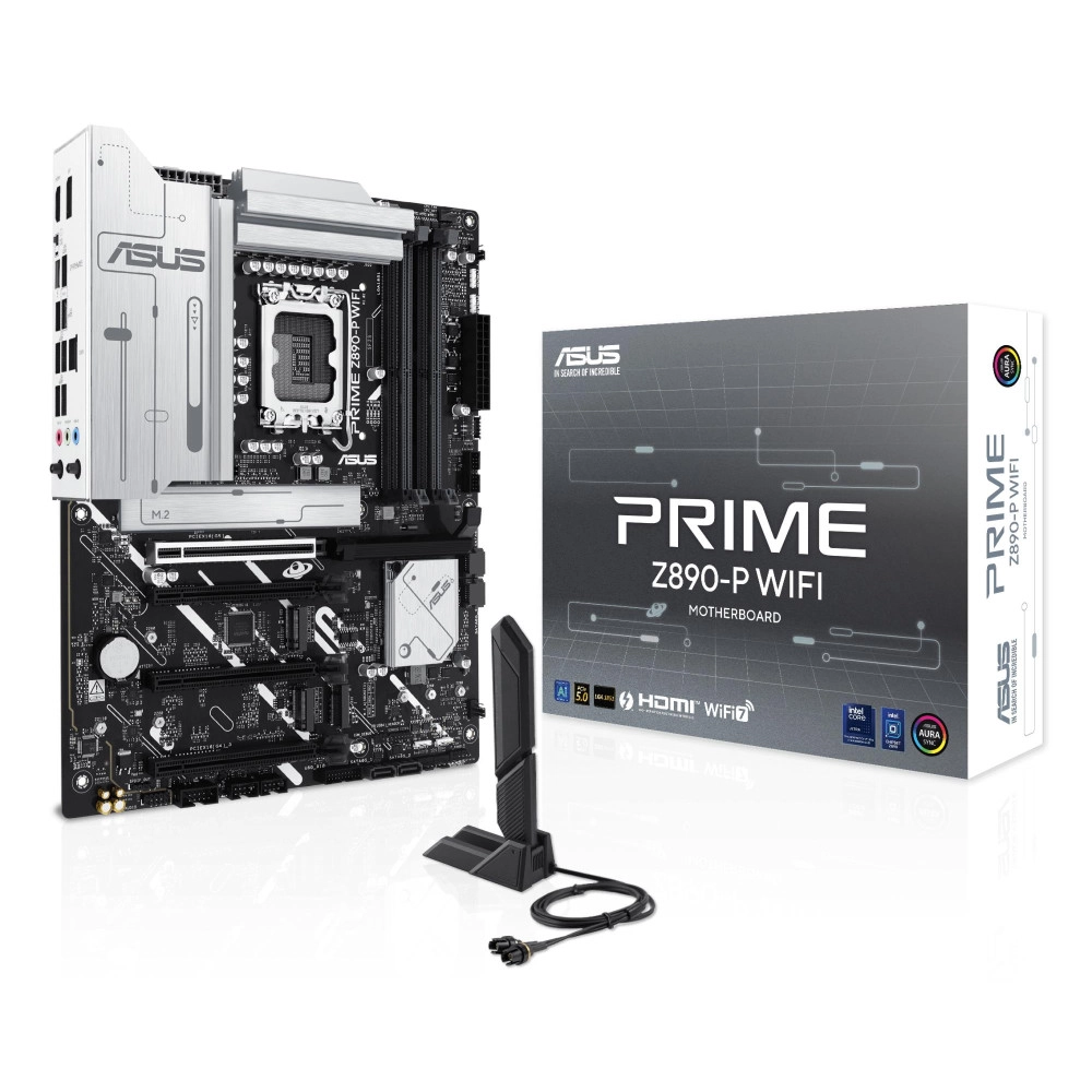 Mainboard|ASUS|Intel Z890|LGA1851|ATX|Memory DDR5|Memory slots 4|3xPCI-Express 4.0 16x|1xPCI-Express 5.0 16x|4xM.2|1xHDMI|1xDisplayPort|1xAudio-In|1xAudio-Out|1xMicrophone|4xUSB 2.0|2xUSB 3.0|1xUSB 3.1|1xUSB-C w/Thunderbolt|1xRJ45|PRIMEZ890-PWIFI