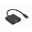 I/O ADAPTER USB-C TO VGA/A-CM-VGAF-01 GEMBIRD