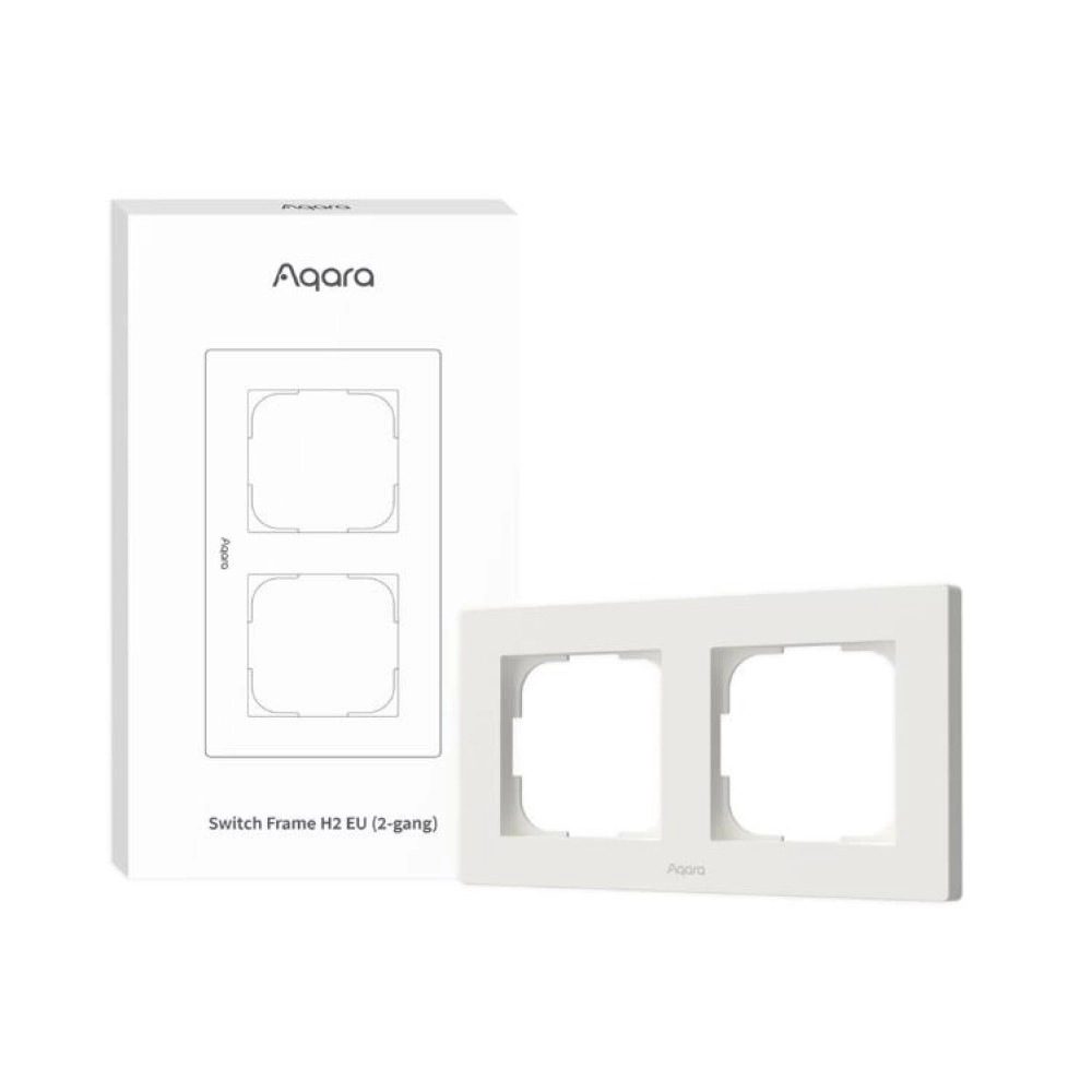 SMART SWITCH FRAME H2 (2-GANG)/WHITE FE-X01D-W AQARA
