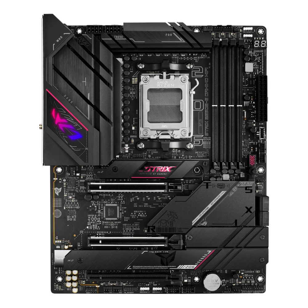 Mainboard|ASUS|AMD B650|SAM5|ATX|Memory DDR5|Memory slots 4|1xPCI-Express 4.0 16x|2xPCI-Express 5.0 16x|4xM.2|1xHDMI|1xDisplayPort|4xUSB 2.0|6xUSB 3.2|2xUSB-C|1xOptical S/PDIF|1xRJ45|5xAudio port|STRIXB650E-EGAMINGWIFI