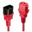 CABLE POWER IEC EXTENSION 2M/RED 30478 LINDY