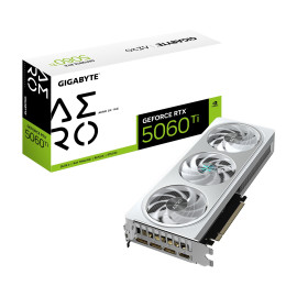Graphics Card|GIGABYTE|NVIDIA GeForce RTX 5060 Ti|16 GB|GDDR7|128 bit|PCIE 5.0 16x|GPU 2647 MHz|Triple slot Fansink|1xHDMI|3xDisplayPort|GV-N506TAEROOC-16GD1.0