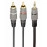 CABLE AUDIO 3.5MM TO 2RCA 1.5M/GOLD CCA-352-1.5M GEMBIRD