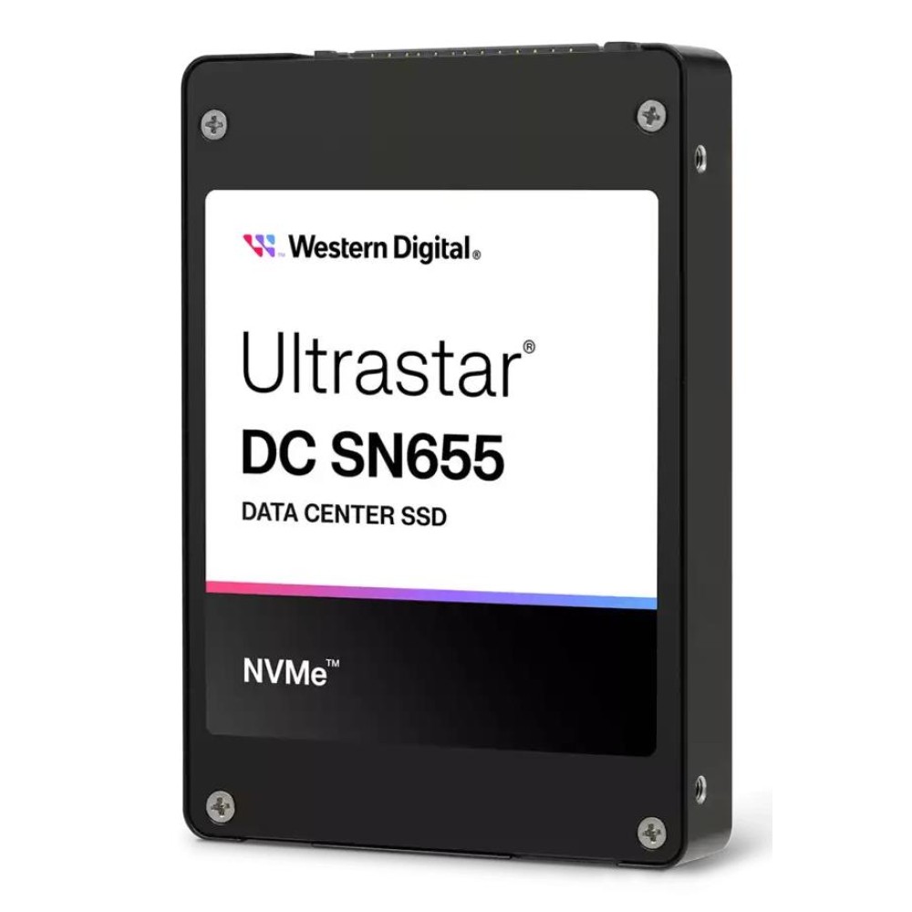 SSD|WESTERN DIGITAL|SSD series Ultrastar DC SN655|3.84TB|PCIe Gen4|NVMe|NAND flash technology TLC|Write speed 2600 MBytes/sec|Read speed 6800 MBytes/sec|Form Factor U.3|MTBF 25000000 hours|0TS2461