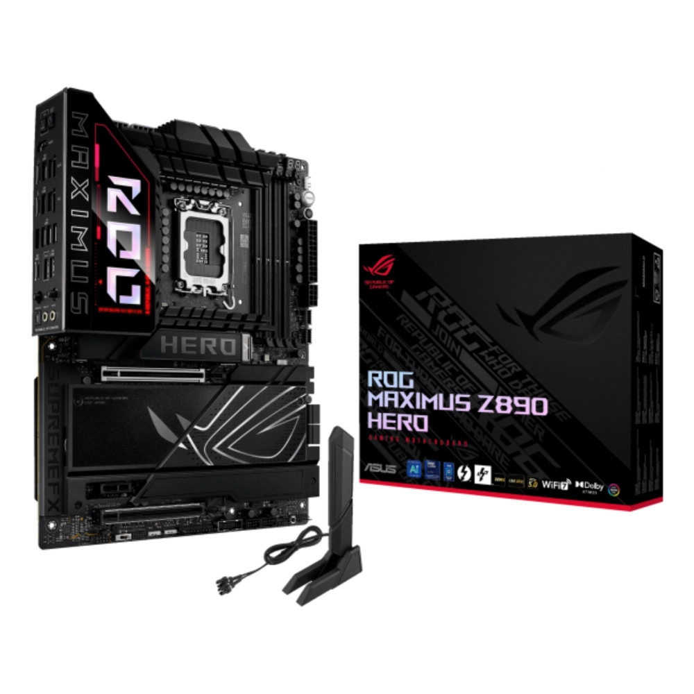 Mainboard|ASUS|Intel Z890|LGA1851|ATX|Memory DDR5|Memory slots 4|1xPCI-Express 4.0 1x|1xPCI-Express 4.0 16x|1xPCI-Express 5.0 16x|6xM.2|1xHDMI|1xAudio-In|1xAudio-Out|4xUSB 3.0|4xUSB 3.1|1xUSB-C|2xUSB-C w/Thunderbolt|1xOptical S/PDIF|2xRJ45|ROGMAXIMUS