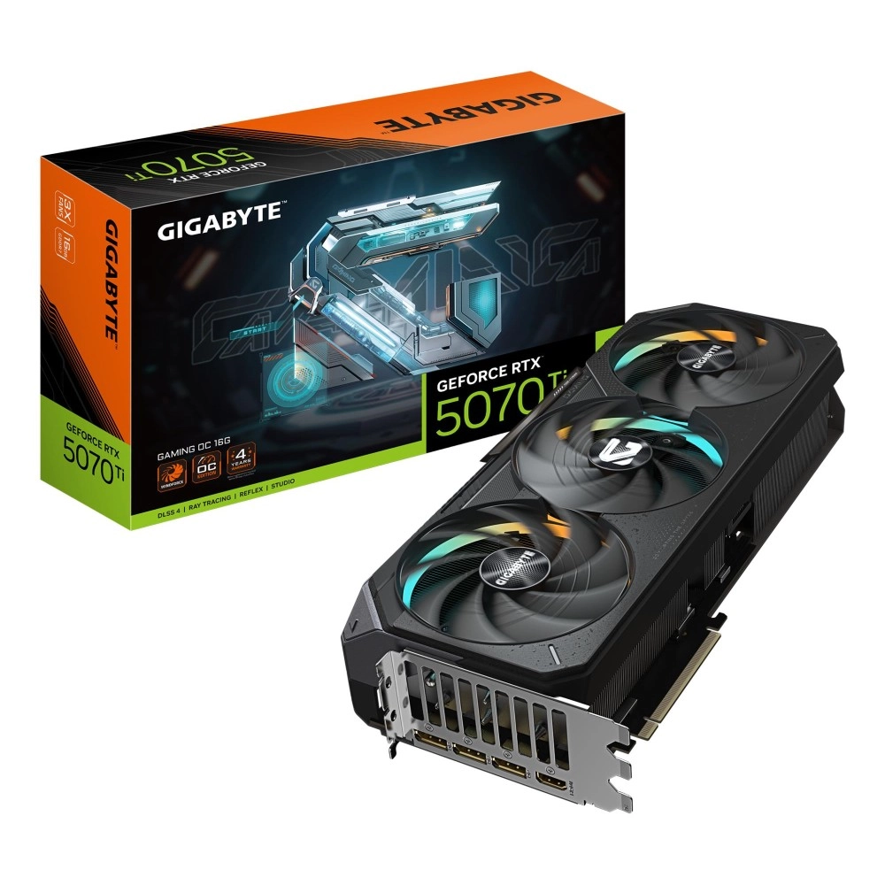 Graphics Card|GIGABYTE|NVIDIA GeForce RTX 5070 Ti|16 GB|GDDR7|256 bit|PCIE 5.0 16x|1xHDMI|3xDisplayPort|N507TGAMINGOC-16GD1.0
