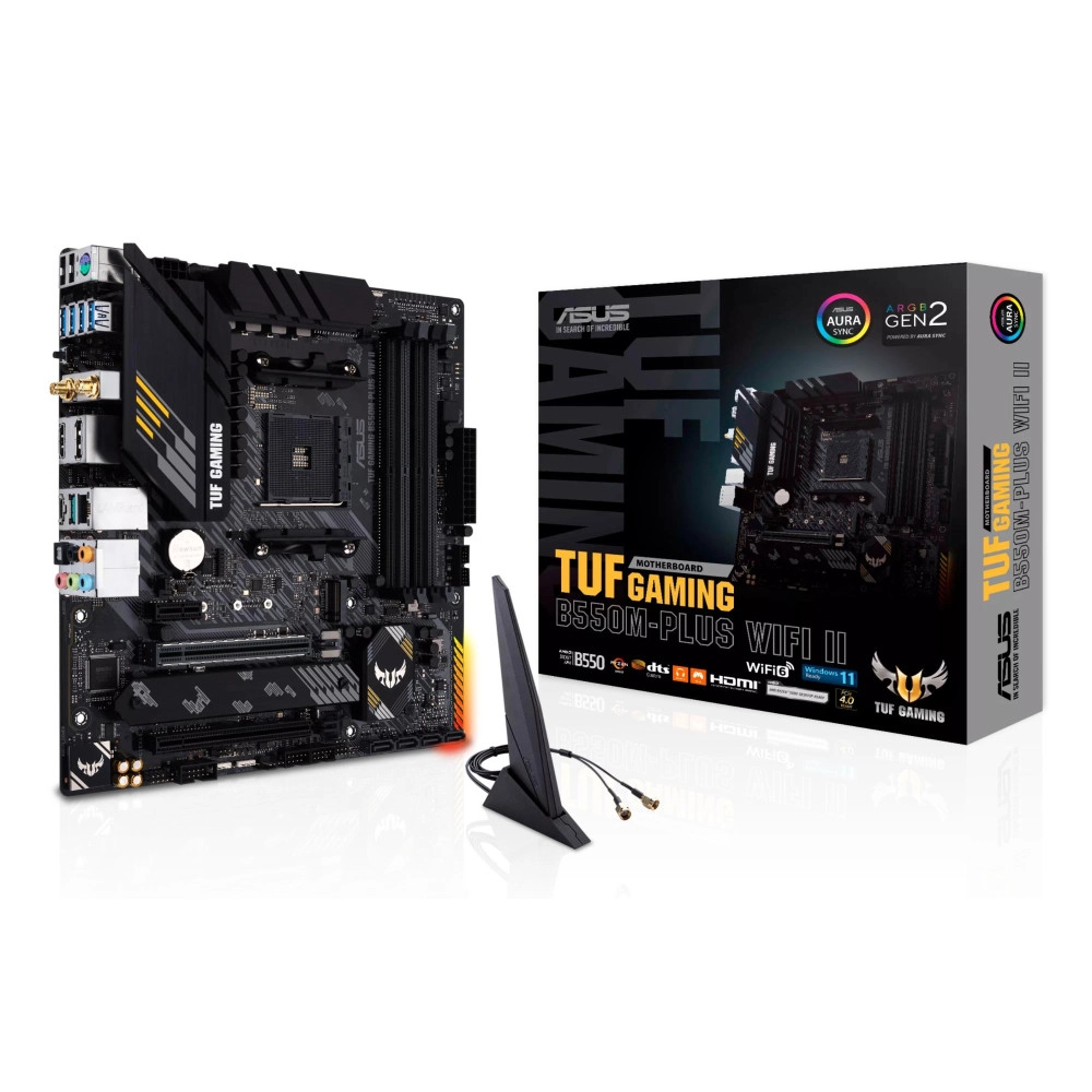Mainboard|ASUS|AMD B550|SAM4|MicroATX|Memory DDR4|Memory slots 4|1xPCI-Express 3.0 1x|1xPCI-Express 3.0 16x|1xPCI-Express 4.0 16x|2xM.2|1xHDMI|1xDisplayPort|2xUSB 2.0|5xUSB 3.2|1xUSB type C|1xPS/2|1xOptical S/PDIF|1xRJ45|5xAudio port|TUFGAMB550MPLUSW
