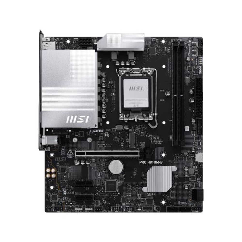 Mainboard|MSI|Intel H810|LGA1851|Micro-ATX|Memory DDR5|Memory slots 2|PROH810M-B