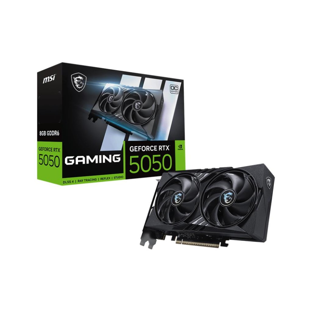 Graphics Card|MSI|NVIDIA|GeForce RTX 5050|8 GB|GDDR6|128 bit|PCI Express x16 5.0|Active|RTX50508GGAMINGOC