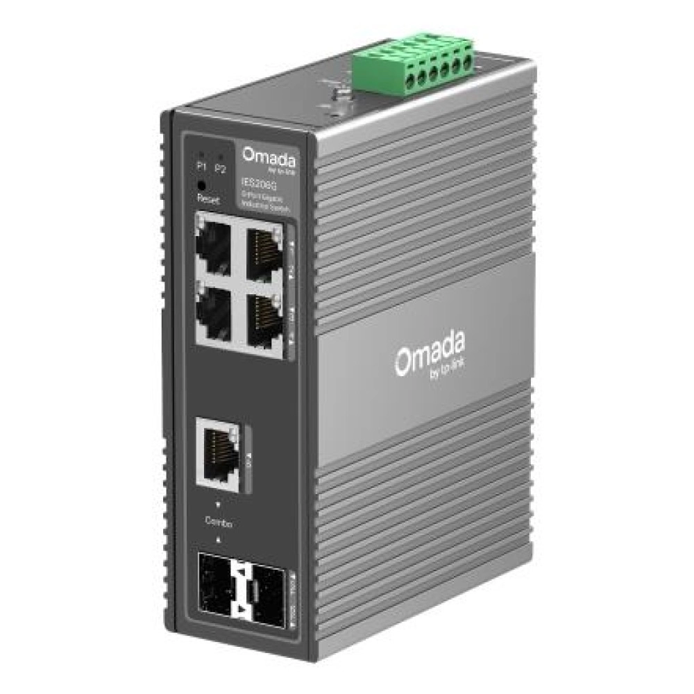 Switch|TP-LINK|Switch type Managed|4xRJ-45 ports|RJ-45 Ports Type Gigabit Ethernet (10/100/1000)|1xCombo SFP ports quantity|1xSFP module slots quantity|IES206G