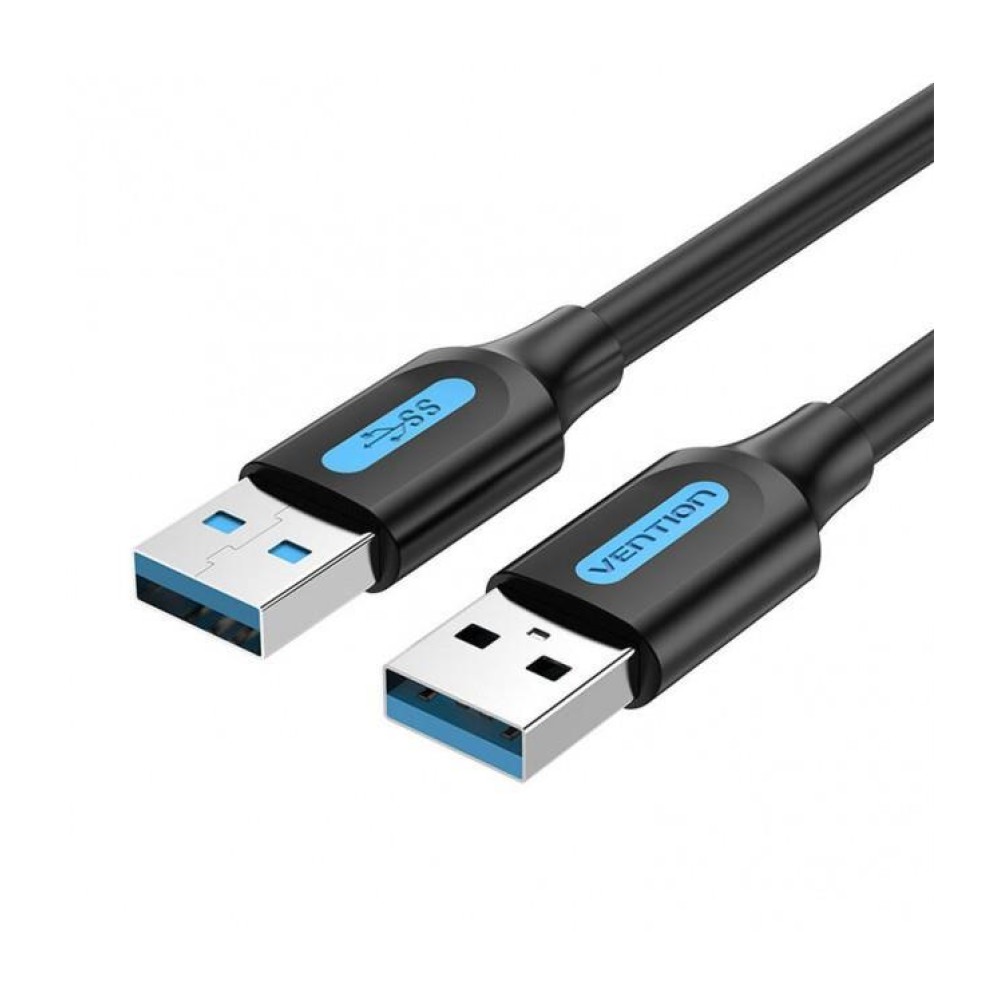 CABLE USB3.0 MALE TO MALE/2M BLACK CONBH VENTION