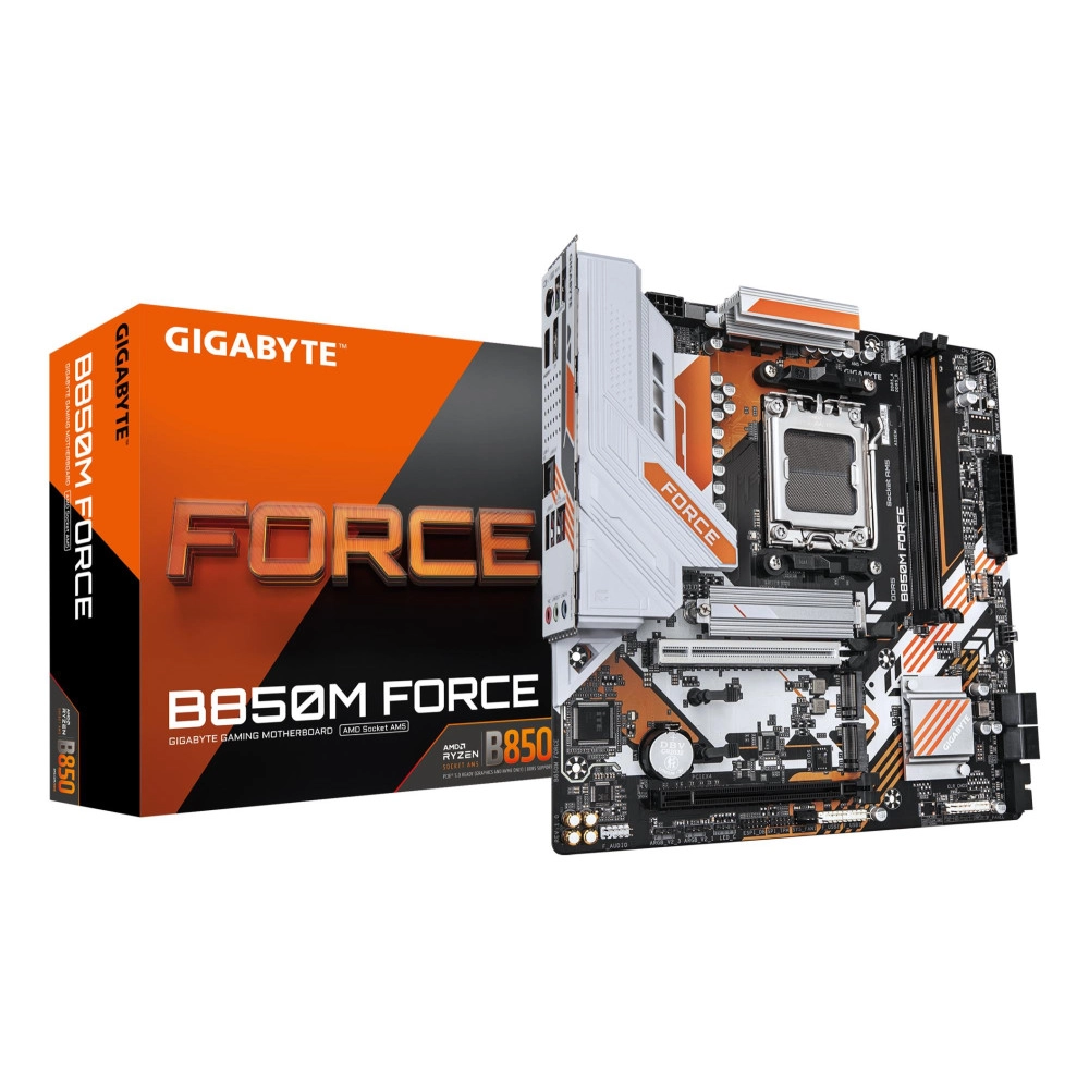 Mainboard|GIGABYTE|AMD B850|Socket AM5|micro ATX|RAM DDR5-SDRAM|2xSlots|3xNumber of M.2 (M) slots|B850MFORCE1.1