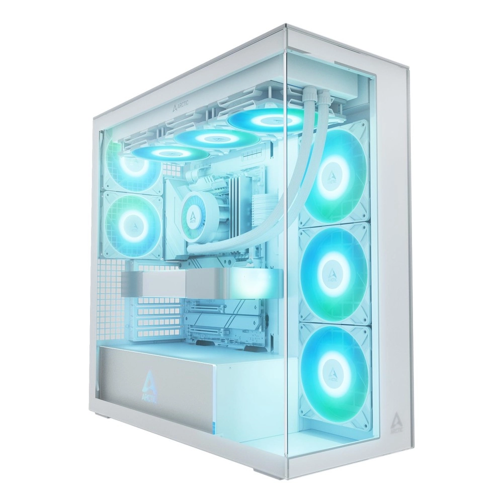 Case|ARCTIC|Xtender (White)|MidiTower|Case product features Transparent panel|Not included|Colour White|ACPCC00014A