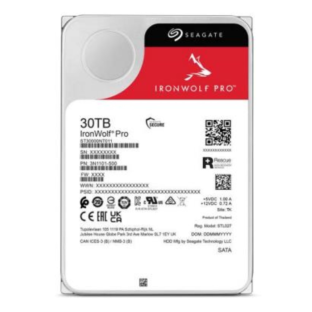 HDD|SEAGATE|IronWolf Pro|30TB|512 MB|7200 rpm|3,5