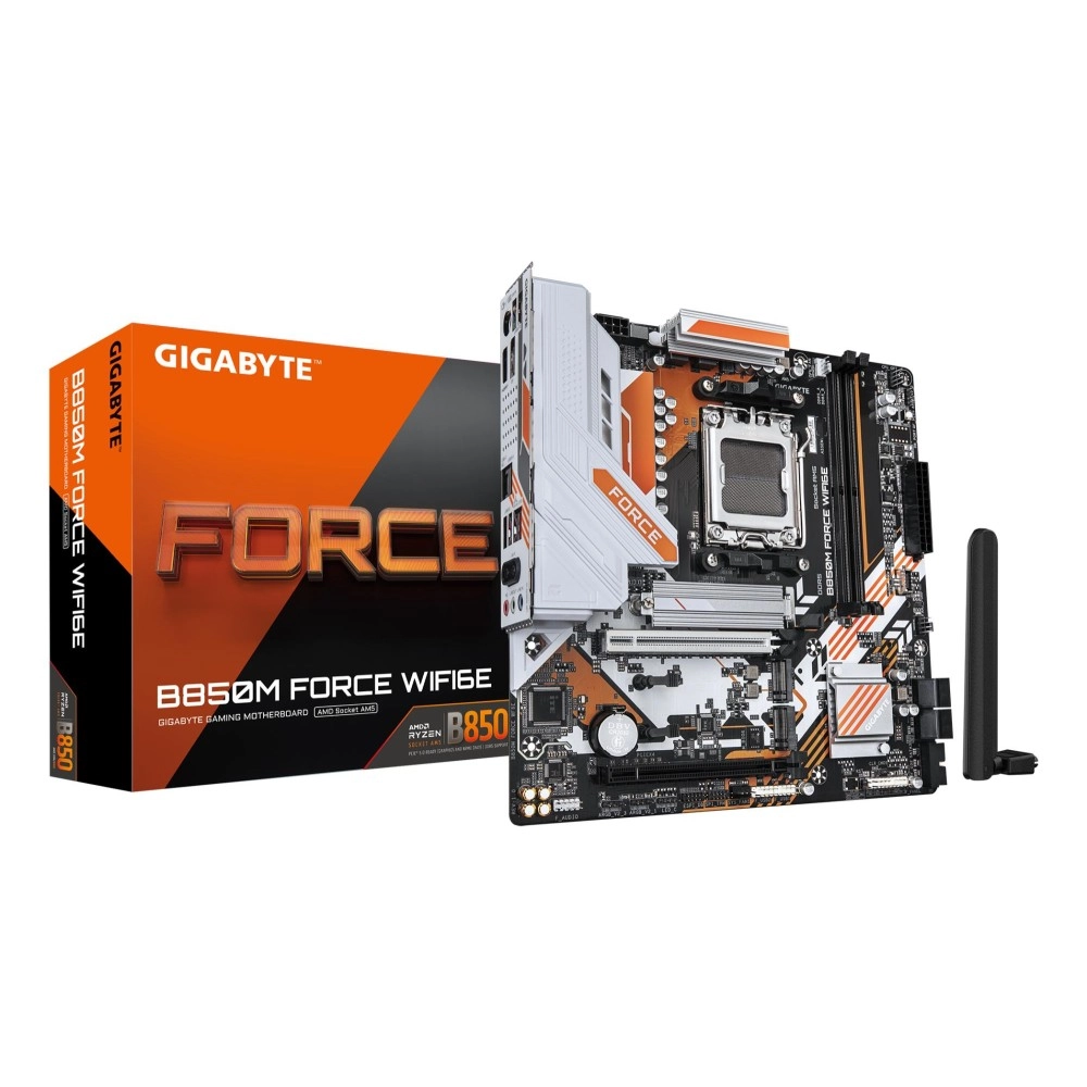 Mainboard|GIGABYTE|AMD B850|SAM5|Micro-ATX|Memory DDR5|Memory slots 2|B850MFORCEWF6E